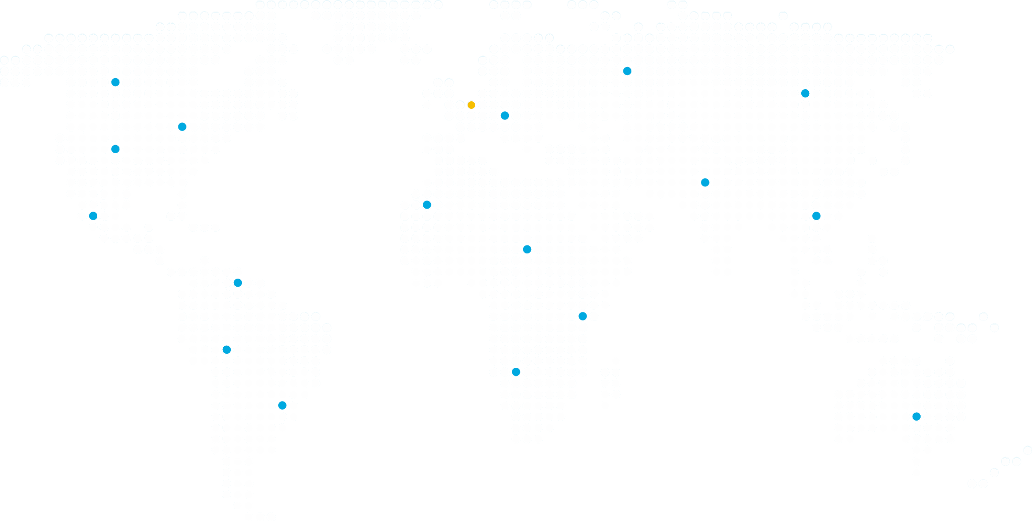 Map of the world where Maats operates