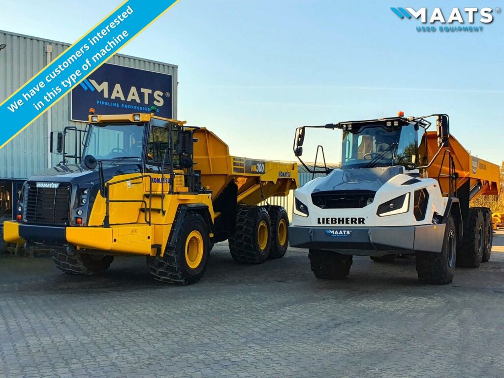 Looking for Articulated Dump Trucks KOMATSU LIEBHERR Maats Used Equipment