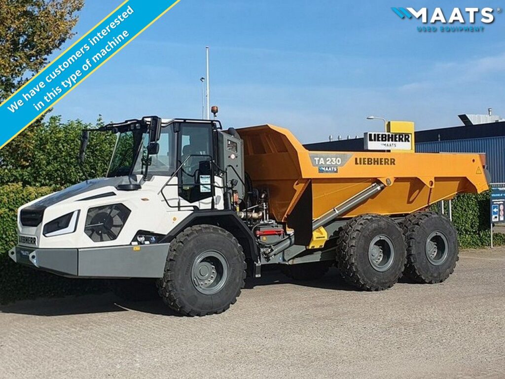 Looking for Articulated Dump Trucks KOMATSU LIEBHERR Maats Used Equipment