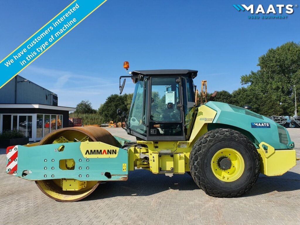 Looking for heavy single drum rollers AMMANN BOMAG DYNAPAC HAMM Maats Used Equipment