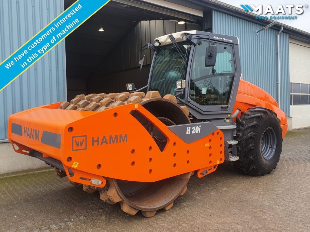 Looking for heavy single drum rollers AMMANN BOMAG DYNAPAC HAMM Maats Used Equipment