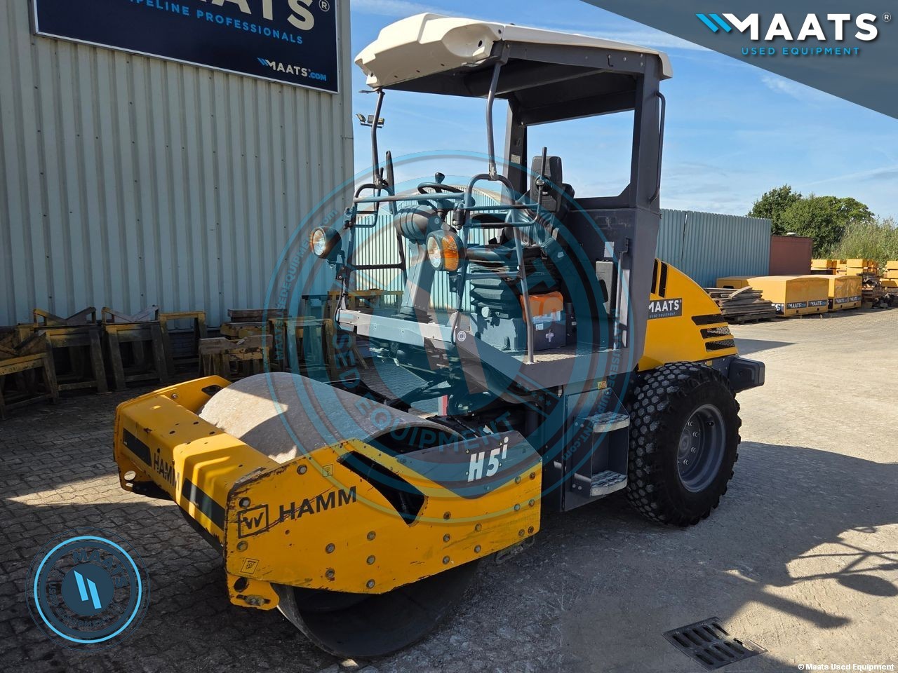Yr 2016 Ham H5i Smooth SIngle Drum Roller for sale at Maats Used Equipment