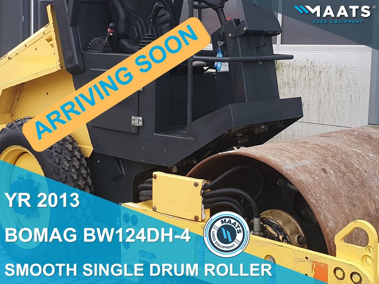 Yr 2013 Bomag BW124DH-4 arriving soon at Maats Used Equipment