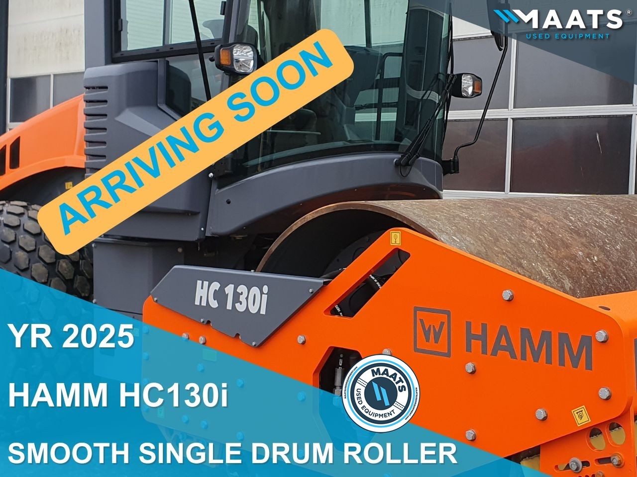 Yr 2025 Hamm HC130i arriving soon at Maats Used Equipment